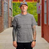 Iron Heart IHT-1610L-GRY 6.5oz Loopwheel Crew Neck T-Shirt