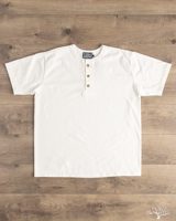 Studio d'Artisan Suvin Gold Loopwheel Short-Sleeve Henley Tee