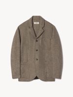 Buck Mason Heather Stone Felted Chore Coat