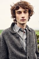 Community Clothing Mens Austwick Knitted Jacket Charcoal