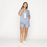 Naked & Famous Twin Pleat Short - Dobby Patchwork