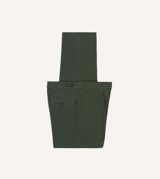 Drake's Olive Seersucker Games Trousers