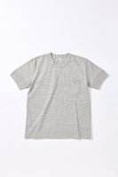 Pure Blue Japan [SS-5396-LGY] Ribbed Cuff Pocket T-shirt