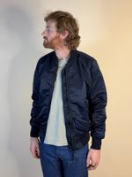 Iron Heart 4.8oz Nylon Type L-2B Jacket Navy