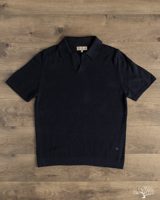 Merz B Schwanen KNITPOLO02 Cotton Short-Sleeve Knit Polo
