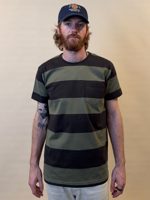 Indigofera Wilson Stripe Jersey Charcoal/Green