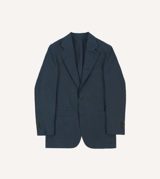 Drake's Navy Irish Linen Tailored Jacket
