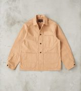 Studio D'Artisan Natural Brown Fox Cotton Military Herringbone Twill Work Jacket