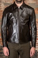 The Flat Head FN-LJ-HS004 Horsehide Quilting Single Riders Jacket