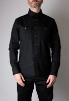 Fitted Underground CHELSEA Dark Matter Selvedge Workshirt