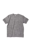 Pure Blue Japan [SS-5396-DGY] Ribbed Cuff Pocket T-shirt