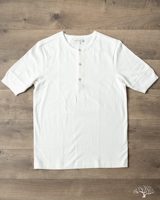 Merz B Schwanen 207 Loopwheel Short Sleeve Henley