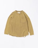 Anachronorm MOSS STITCH DAMAGED POCKET L/S T-S BROWN