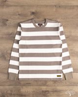 Iron Heart IHTB-01-GRY-WHT - 11oz Cotton Knit Long-Sleeve Sweater