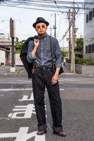 graphzero GZ-HRJSK-BK 15oz Skein (Kase) Dyed Heritage Jeans (Black)