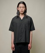 Merz b. Schwanen Lightweight Cotton Poplin Short Sleeve Shirt