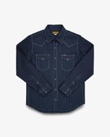 Iron Heart IHSH-424-IND 8.5oz Herringbone Stripe Western Shirt