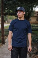 A New Medium ANM Loopwheel Tee-Navy
