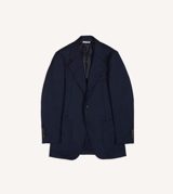 Drake's Navy Fresco® Wool Tailored Jacket