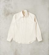 De Bonne Facture Japanese Cotton & Hemp Gabardine Twill Artist Shirt