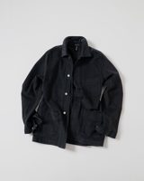 Drake's Black Heavy Twill Cotton Five-Pocket Chore Jacket