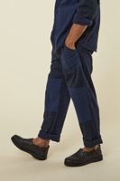 Indi + Ash PATCHWORK ISAAC PANT iron/indigo