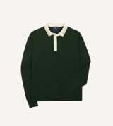 Drake's Merino Wool Knitted Rugby Shirt