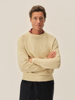 Buck Mason Natural Venice Wash Seafarer Traveler Cotton Crew