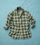 Drake's Check Cotton Two-Pocket Work Shirt
