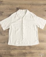 Merz B Schwanen SHIRT03LI Linen Bowling Short-Sleeve Shirt
