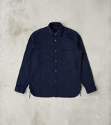 Samurai SSS26-01W Indigo Dyed Sengen Jacquard Work Shirt