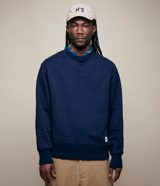 Merz b. Schwanen Textured Heavyweight Rugged Fleece Cotton Sweatshirt
