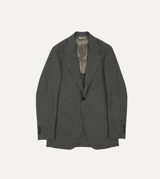 Drake's Light Grey Fresco Lite® Wool Tailored Jacket