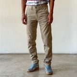 Epaulet Rivet Chino Pale Khaki 9oz Cramerton