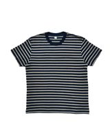 Pure Blue Japan [SS-5407-1] Heavy weight Striped Short Sleeve T-shirt