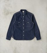 Samurai SJWS-SC01W 10oz Japanese Samurai Cotton Indigo Denim Work Shirt