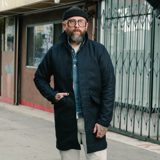 Rogue Territory Rouge Territory x Snake Oil Provisions Sashiko Trench Coat Indigo