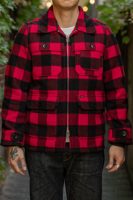Iron Heart IHW-19-RED Wool Buffalo Check Hunting Jacket