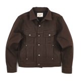 Freenote Cloth High Low 15 Ounce Dark Brown Denim Jacket
