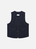 Universal Works Dark Navy Ospina Cotton Field Waistcoat