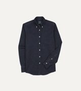 Drake's Rinse Denim Button-Down Shirt