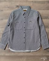 Iron Heart IHSH-274-IND - 12oz Hickory Stripe Work Shirt