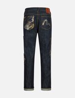 Evisu Multi-Pocket with Brocade Patch Regular Fit Jeans #2000