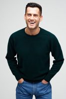 Community Clothing Men's Lambswool Saddle Shoulder Crew Neck