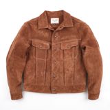 Freenote Cloth High Low 1.4mm Tobacco Suede Jacket