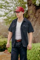 Iron Heart 10oz Wabash Short Sleeved Mechanic Shirt