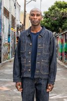 Brain Dead Self Edge x Brain Dead Cotton/Linen Blend Slub Denim Chore Jacket