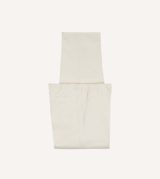 Drake's Ecru Cotton Drawstring Trousers