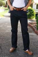 Iron Heart 14oz Selvedge Denim Medium/High Rise Tapered Cut Jeans