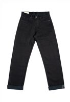 Blackhorse Lane Ateliers E6 Wide Straight ’Stay Black’ 14.5oz Italian Selvedge Unisex Jeans
